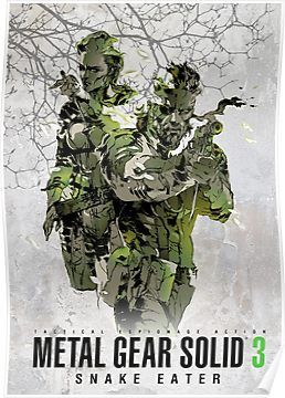 Metal Gear Solid 3 poster Poster Video Game Art, Mecha Oc, Metal Gear 3, Yoji Shinkawa, Metal Gear Series, Metal Gear Solid V, Mgs V, Phantom Pain, Videogame Art