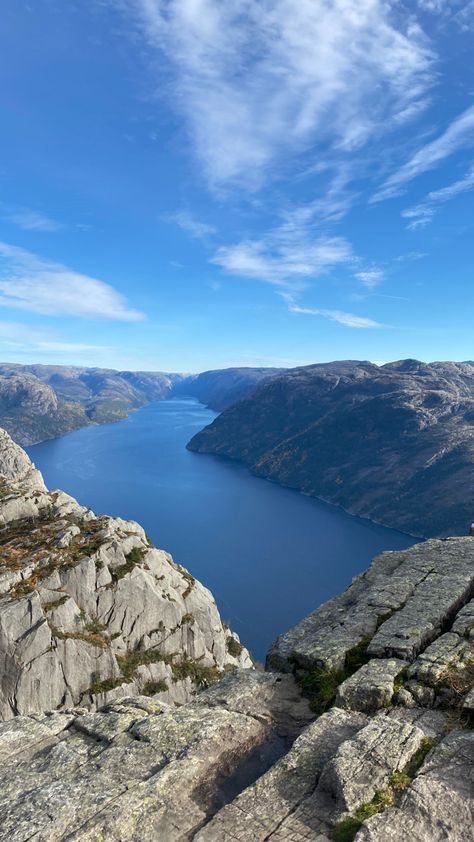 Stavanger Aesthetic, Blue Aesthetic Nature, Preikestolen Norway, Norway Stavanger, Norway Aesthetic, Scandi Summer, Stavanger Norway, Norwegian Fjords, Aesthetic Nature