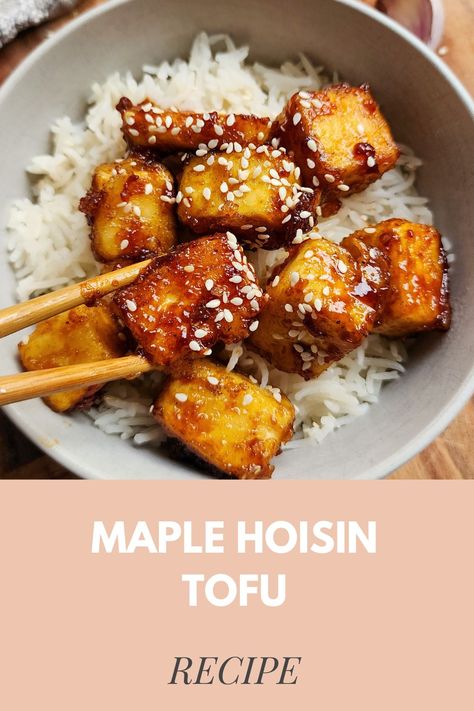 Maple Hoisin Tofu Recipe

450g firm tofu
¼ cup cornflour
2 tbsp hoisin sauce
3 tbsp maple syrup
1 tbsp soy sauce
1 tsp pure sesame oil
1 garlic clove, minced Maple Tofu, Hoisin Tofu, Spinach Rolls, Smoked Tofu, Tofu Ricotta, Tofu Stir Fry, Firm Tofu, Tofu Recipe, Tofu Scramble