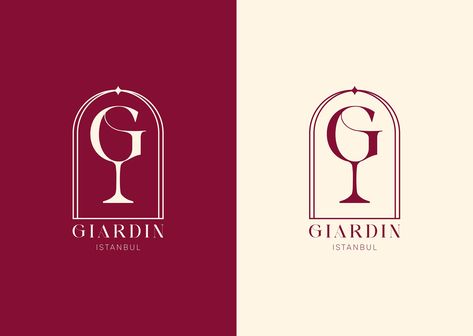 Giardin Istanbul | Wine House | Wine Brand Identity :: Behance Wine Branding Design, Winery Logo, Wine Logo, Wine House, Logo Design Branding, Wine Brands, Print Production, Wine And Dine, Wine Bar