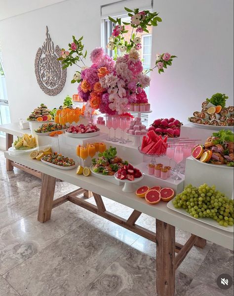 Kitchen Party Ideas, 30th Birthday Ideas For Women Themes Turning 30, Brunch Setup Ideas, Buffet Set Up, 25th Bday, Buffet Set, Baby In Bloom, Turning 30, 30th Bday