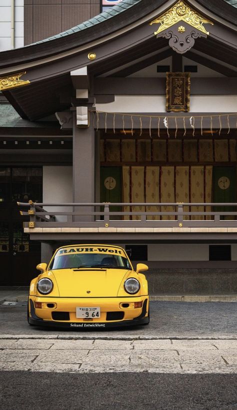 Porche Rwb Wallpaper, Porshe 911wallpaper, Akira Nakai, Porsche Wallpaper, Automotive Artwork, Porsche 964, Vintage Porsche, Street Racing Cars, Classy Cars