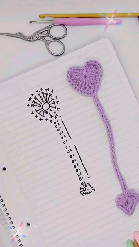 Bookmark Crochet Tutorial, Easy Crochet Bookmarks, Bookmark Easy, Crochet Bookmark Pattern, Crochet Bookmark, Pola Amigurumi, Form Crochet, Crochet Bookmarks, Crochet Stitches For Beginners