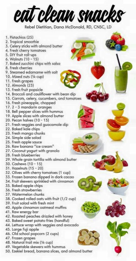 Great list of sugar free snacks. Eat Clean Snacks, Resep Smoothie, Clean Snacks, Resep Salad, Makanan Diet, God Mat, Diet Vegetarian, Nutritious Snacks, Eat Clean