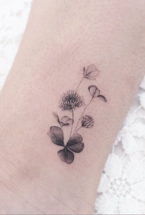 A women's lifestyle destination dedicated to style, entertainment, love, and living beautifully. Celtic Tattoo For Women Irish, Irish Flower Tattoo, Celtic Tattoo For Women, Shamrock Tattoo, Beautiful Tattoo Designs, Shamrock Tattoos, Irish Tattoos, Clover Tattoos, Wildflower Tattoo