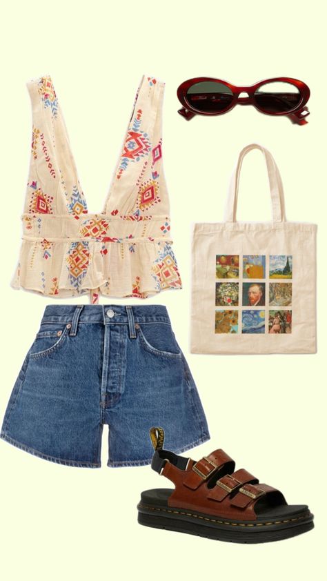 farmers market, tank top, dr martens outfit, tote bag Summer Farmers Market Outfit, Farmer Market Outfit, Summer Thrift Outfits, Granola Summer Outfits, Farmers Market Outfit, Market Outfit, Farmer Outfit, Martens Outfit, Dr Martens Outfit