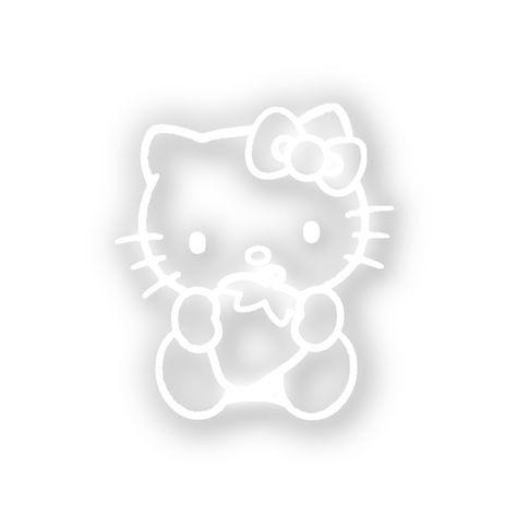 Hello Kitty White Icon, White Hello Kitty Widgets, White Hello Kitty Aesthetic, White Background Hello Kitty, Kitty White Background, Hello Kitty White Background, White Hello Kitty Wallpaper, Hello Kitty Png Icons, Snow Widget