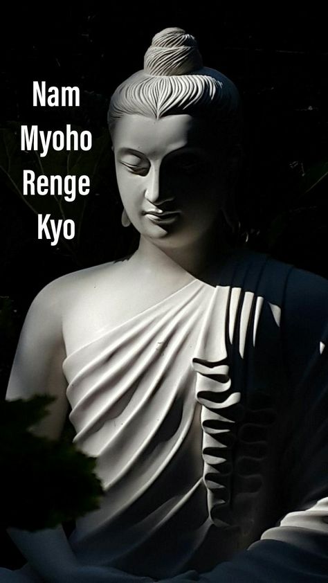 Nam Myoho Renge Kyo, Buddha Life, Beauty Mark, Buddha Statue, Chakra, Greek Statue, Art Inspiration, Jesus, Statue