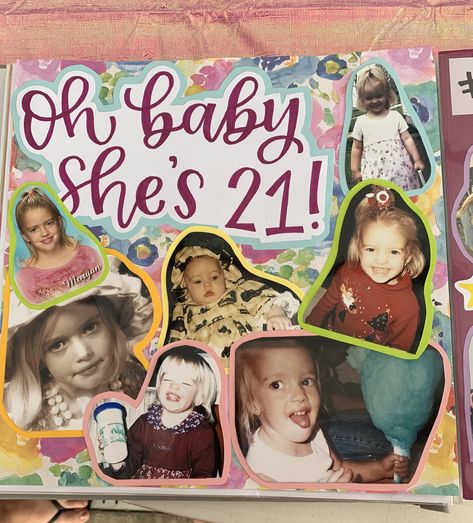 21st Bday Scrapbook Page, 21st Birthday Shotbook Page Ideas, Shotbook Page 21st Page 1, 21 Scrapbook Shot Book, 21 Birthday Scrapbook Ideas, Shot Book Filler Page Ideas, Birthday Photo Book Ideas, Shotbook Cover Ideas, 21st Scrapbook Ideas