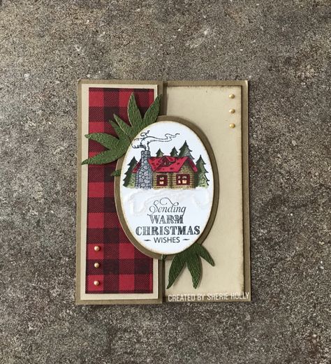 Rustic Retreat in the Northwoods Stampin Up Rustic Retreat, Rustic Christmas Cards, Christmas Rustic, Rustic Retreat, Warm Christmas, Merry Christmas To All, Cards Christmas, Male Cards, Xmas Cards