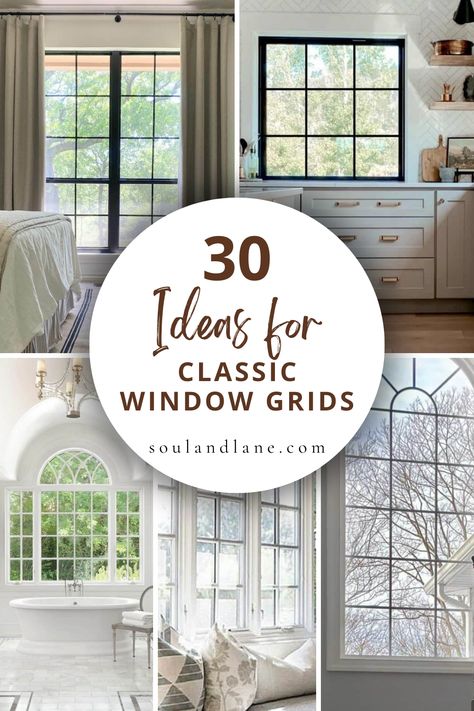 Classic window grids promise to transform your windows into focal points of design, adding depth and distinction to your living spaces. These grids, whether in colonial, prairie, or craftsman styles, infuse character into your windows, marrying form and function. Opt for grids that complement your home's overall style, using materials like wood for a traditional look or vinyl for durability. Integrating these decorative accents not only elevates your home's curb appeal but also allows for creati Windows For A View, Windows Before And After, Window Grid Patterns, Window Grids Styles, Grid Windows, Colonial Windows, Window Grids, Warm Wood Flooring, Windows Design