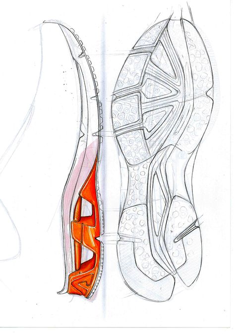 Shoe Sole Design, Sneaker Sole Design, Outsole Design Sketch, Shoe Art Designs, Shoe Concept, Shoes Sketch, Sneakers Sketch, Sneakers Design, Outsole Design