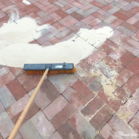 Vintage Brick Patio, White Brick Patio, Paver Driveway Ideas, Reclaimed Brick Patio, Diy Brick Patio, Small Brick Patio, Red Brick Pavers, Patio On A Budget, Brick Courtyard