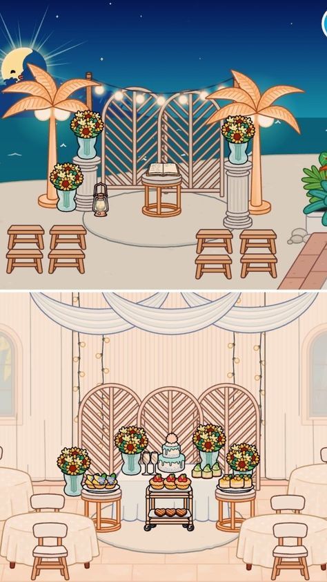 Toca World Wedding, Toca Boca Wedding, Toca Boca Wedding Ideas, Toca Boca Life World House Ideas, Casa Toca Life World, Toca World Ideas, Toca Life World Ideas, Toca Boca Hotel Ideas, Toca World House Ideas Aesthetic