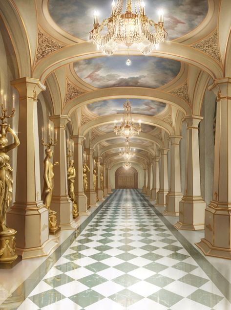 #choicesgame #theprincessswap Victorian Palace Interior, Fantasy Castle Hallway, Palace Aesthetic Wallpaper, Royal Palace Background, Magical Hallway, Fantasy Hallway, Royal Hallway, Royal Palace Aesthetic, Castle Hallway