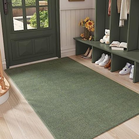 Amazon.com : Color G Large Door Mat, Non-Slip, Dirt Trapper Welcome Mat, 5ft Absorbent Doormat, Low-Profile, Washable-36 x59 Entry Rugs for Inside House 3x5, Green : Patio, Lawn & Garden Entryway Mat Indoor, Double Door Mat, Inside Front Door, Rugs For Entryway, Inside Door Mat, Entrance Rugs, Front Door Mat Indoor, Front Door Rugs, Entry Rugs