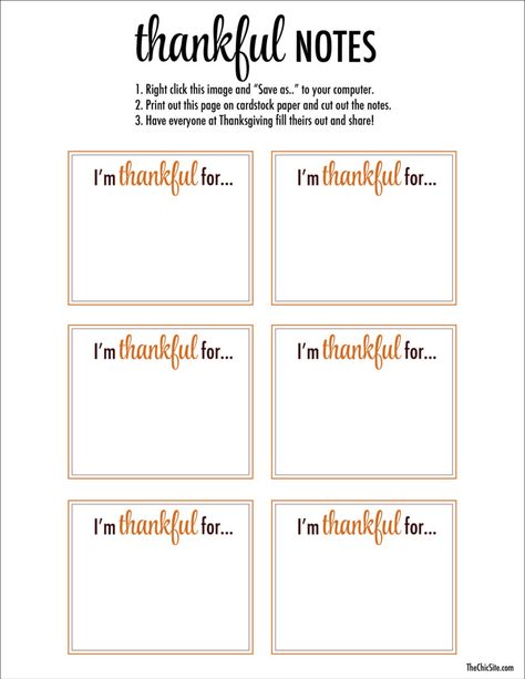 What Im Thankful For Free Printable - The Chic Site Gratitude Cards Free Printable, Thankful Printable Free, Thankful Template, Thankful Cards, Thankful Printable, Labels Printables, World Map Printable, Printable Note Cards, Gratitude Notes