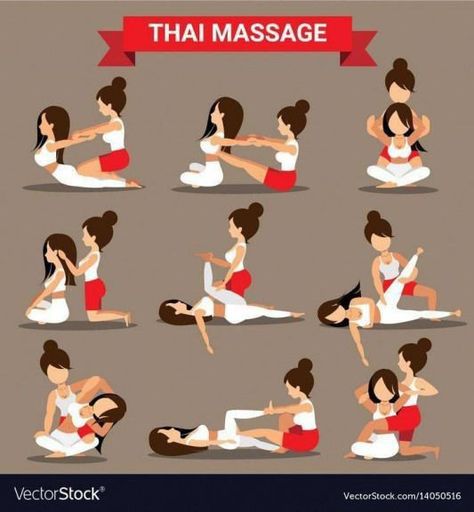 Thai Yoga Massage, Massage Therapy Business, Body Massage Techniques, Massage Therapy Techniques, Yoga Poses Advanced, Reflexology Massage, Partner Yoga, Yoga Posen, Advanced Yoga