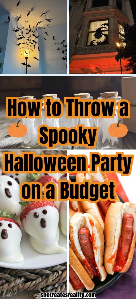 halloween party on a budget Budget Halloween Decorations, Halloween Party On A Budget, Small Halloween Party, Party Food On A Budget, Backyard Halloween Party, Halloween Party Essentials, Cheap Halloween Party, Halloween Office Party, Halloween Party Planning