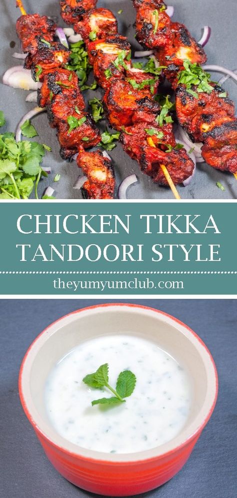 Chicken Tikka Marinade, Tandoori Chicken Tikka, Chicken Tikka Kebab, Indian Meals, Tikka Recipe, Doner Kebab, Tandoori Masala, India Food, Chicken Tikka Masala