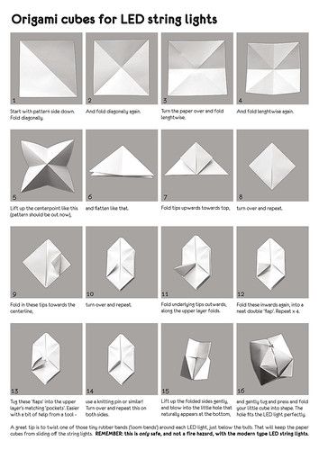 2015_origami_cube_tutorial | Tina Taul | Flickr Cube Origami, Origami Cube, Paper Cube, Diy Paper Flowers, Origami Patterns, Folding Origami, Architecture Model Making, Budget Diy, Origami Tutorial