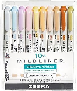 Warm Tone Colors, Mildliner Highlighters, Pastel Highlighter, Zebra Mildliner, Highlighter Set, Highlighter Pen, Stabilo Boss, Personalized Greeting Cards, Highlighters Markers