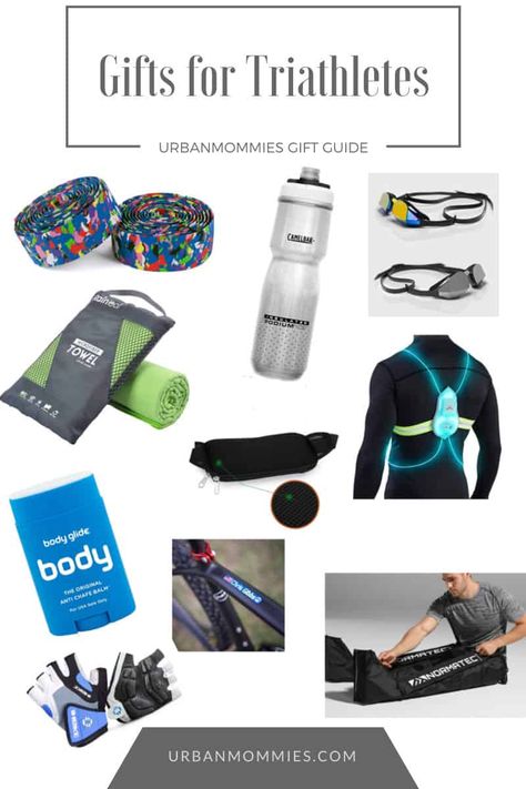 Gifts for Triathletes! Have one in the family? I do so I got advice from the expert!     #holidaygiftguide #giftguide #shoppingtips #holidayshopping #uniquegifts #triathlete #triathlon #IronMan #biking #swimming #running Ironman Triathlon, Aerogel Insulation, Gifts For Triathletes, Triathlon Bike, Running Belt, Swimming Goggles, Holiday Christmas Gifts, The Expert, The A Team