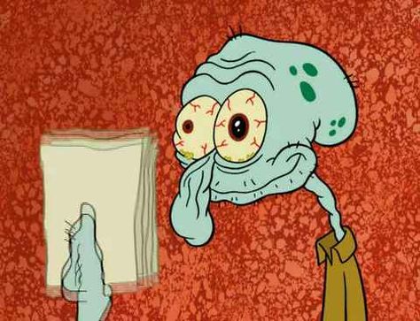 27 Squidward Faces Every College Student Will Recognize  | When you hand in a paper the second it’s due. Humour, Squidward Art, Funny Spongebob Memes, College Memes, Nursing School Humor, Spongebob Funny, Nursing Memes, College Kids, Spongebob Memes