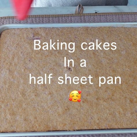 Half Sheet Cake Size, Wilton Letter Cake Pan Ideas, How To Make Sheet Cake, Sheet Pan Cake, Baby Shower Sheet Cake, Half Sheet Cake Decoration, Half Sheet Cake Recipe, Baking Pan Sizes, Baby Shower Sheet Cakes