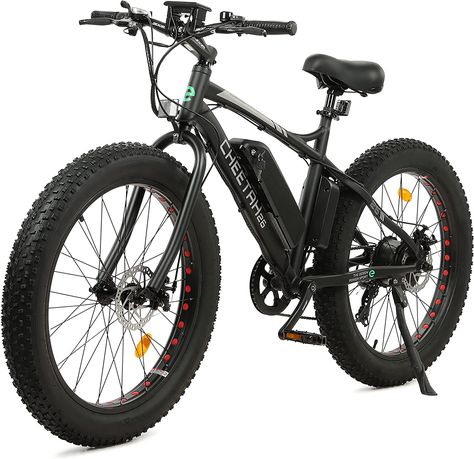 ECOTRIC Cheetah Electric Bike 26" X 4" Fat Tire Bicycle 500W 36V 12.5AH Battery EBike Beach Mountain Snow E-Bike Throttle & Pedal Assist for Adults - 90% Pre-Assembled Fat Tire Bicycle, Snow Beach, Beach Mountain, Mountain Snow, Fat Tire Bikes, Fat Tire, Snow Mountain, E Bike, Electric Bicycle