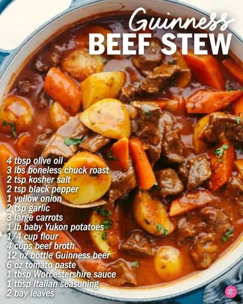 Guiness Stew, Irish Meal, Irish Stew Recipe, Guinness Beef Stew, Crockpot Recipes Beef Stew, Irish Beef, Tried And True Recipes, Delicious Dips Recipes, The Recipe Critic