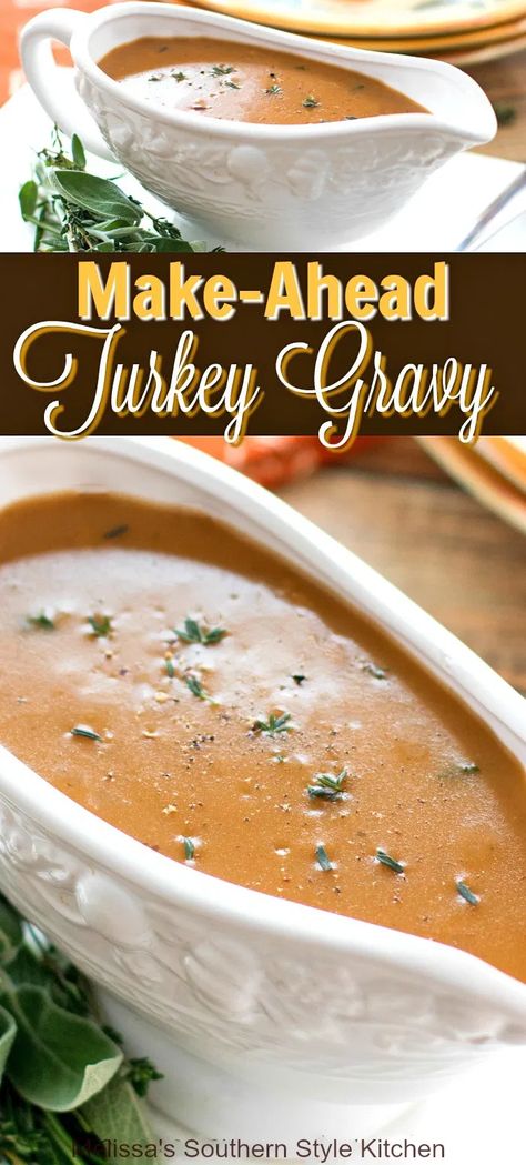 Thanksgiving Gravy Recipes, Gravy Turkey, Make Ahead Turkey Gravy, Best Turkey Gravy, Turkey Gravy From Drippings, Homemade Turkey Gravy, Making Turkey Gravy, Thanksgiving Gravy, Turkey Gravy Recipe