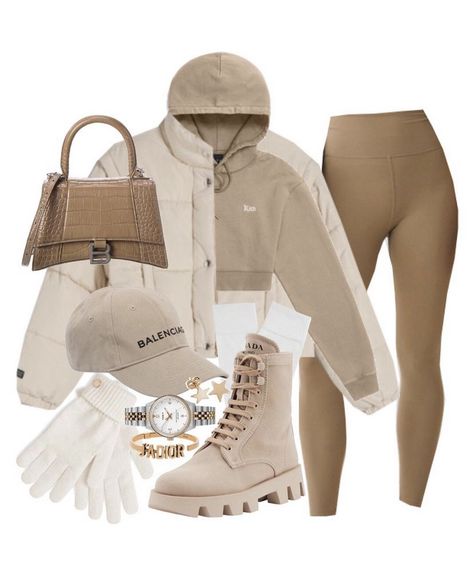 Neutral Fall Fashion, Winter Nyc, Look Winter, Puffer Bag, Chique Outfits, Beige Outfit, Tomboy Style Outfits, Streetwear Fashion Women, Cute Swag Outfits