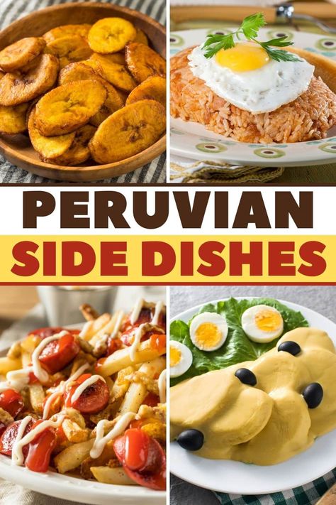 Peruvian Side Dishes, Peruvian Potatoes, South American Dishes, Peruvian Dishes, Fried Plantains, South American Recipes, Plantain Recipes, Latin American Food, Peruvian Cuisine