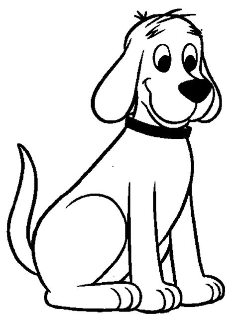 Clifford the Big Red Dog Coloring Pages Dog Pictures To Color, Dog Coloring Book, Zestaw Ikon, Puppy Coloring Pages, Dog Coloring Page, Cat Coloring Page, Cartoon Coloring Pages, Coloring Pages To Print, Dog Drawing