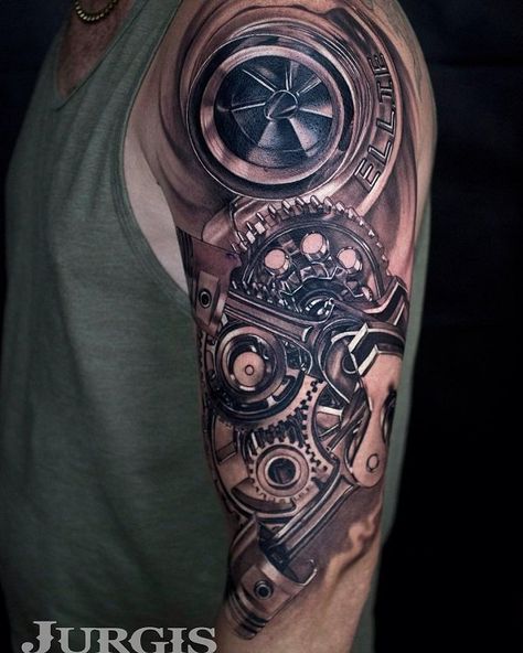 cool turbo stuff tattoo - Car Engine Tattoo, Turbo Tattoo Design, Car Tattoo Sleeve, Automotive Tattoo, Turbo Tattoo, Mechanical Sleeve Tattoo, Mechanical Arm Tattoo, Piston Tattoo, Auto Tattoo