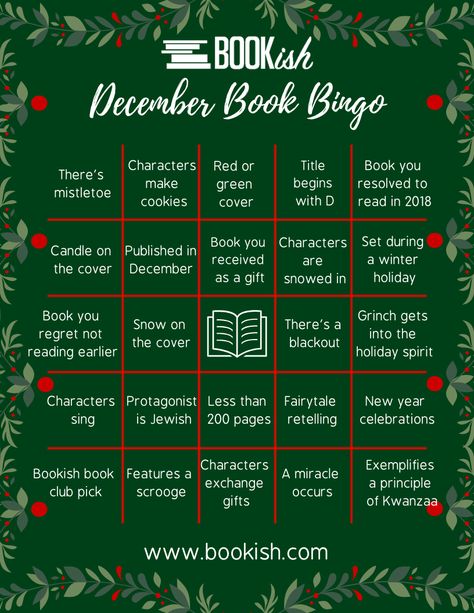 Top 10 Tuesday — December Bookish Bingo – By The Book Bookish Bingo, Holiday Reading List, December Reading, Book Bingo, Bingo Books, Reading Bingo, Book Reading Journal, Snowed In, Winter Books