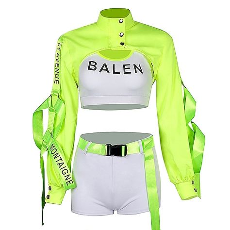 Croquis, Dance Wear Hip Hop, Hip Hop Dance Outfits, Ropa Hip Hop, Hip Hop Costumes, Jazz Hip Hop, Neon Outfits, Dance Clothes, Rave Fashion