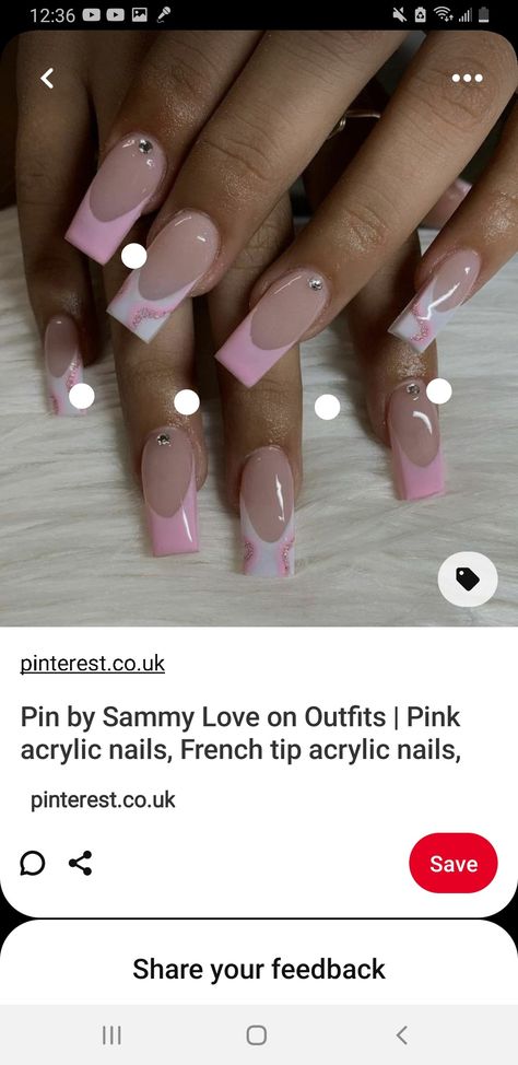 Birthday Nail Designs Coffin, Pink And White Birthday Nails, Nail Design Birthday, 14th Birthday Nails, Pink Birthday Nail Designs, White Birthday Nails, Pink And White Birthday, Nail Designs Coffin, Birthday Nail Designs