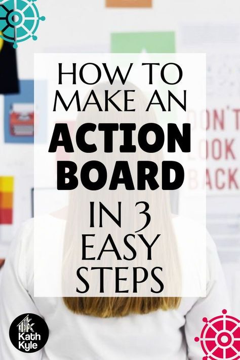 It’s time to take vision boards to the next level, and actually achieve the results we want by using an action board. I show you how easy it is to create one. Action Board Examples, Action Board Ideas, Goal Tracker Board, Goal Motivation, Action Board, Goal Achievement, Teaching Degree, Women Activities, Goal Board