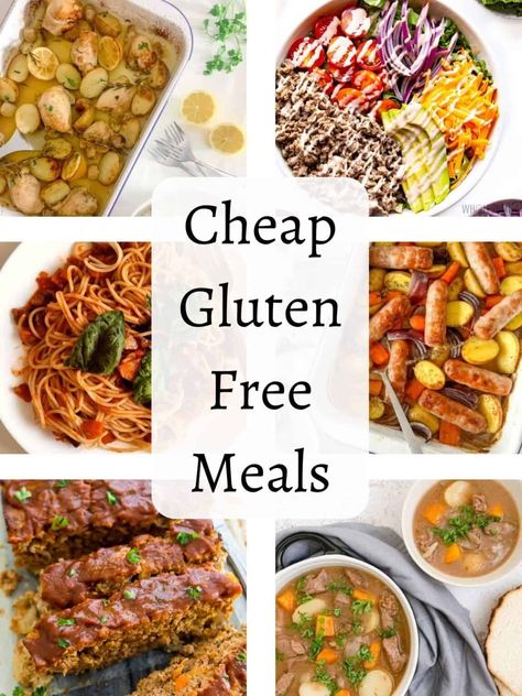 Cheap Gluten Free Casseroles, Gf Menu Ideas, Inexpensive Gluten Free Meals, Easy Gluten And Dairy Free Recipes, Quick Gf Dinner, Cheap Gluten Free Crockpot Meals, Gluten Free Dinner Recipes For Two, Easy Gluten Free Dinners For Two, Gluten Free Life