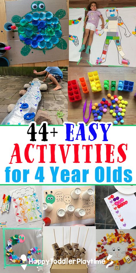 Activities For 3 And 4, 3 Year Indoor Activities, Fun Montessori Activities, Creativity Activities For Preschoolers, Diy Prek Activities, Activities For 3 Yrs Kids At Daycare, Quick And Easy Activities For Preschoolers, 4 Yo Activities, Ideas For Daycare Activities