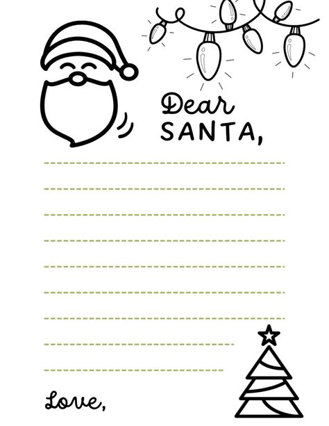 Printable Coloring Letter to Santa Template | Old Salt Farm Printable Letter To Santa Template, Dear Santa Letter Template, Santas Letter Template, Letter Santa Claus, Letter For Santa Free Printable, Santa Claus Letters For Kids, Letters To Santa Free Printable, Santa Letters To Kids Free Printable, Dear Santa Letter Printable Free