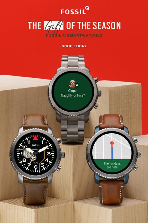 Meet Fossil Q touchscreen smartwatches. Show your personal style while staying in touch with alerts from your phone. Fossil Smart Watch, Mens Gadgets, Rolex Watches For Men, Mens Fashion Watches, Watch For Men, Wearable Technology, Well Dressed Men, Staying In, Watch Collection