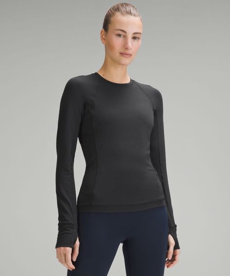 Lululemon Long Sleeve, Lululemon Tops, Mesh Sleeves, Womens Long Sleeve Shirts, Lululemon Women, Bago, Shirt Outfit, Women Long Sleeve, Lululemon Athletica