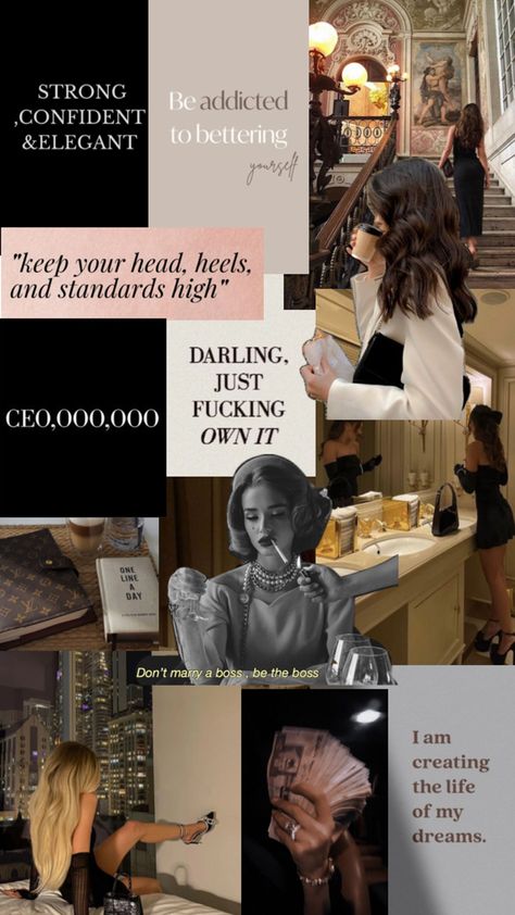 # classy # rich # girl boss # 🤑 # motivation Girl Boss Aesthetic, Boss Aesthetic, Boss Motivation, Study Strategies, Vision Board Wallpaper, Personal Motivation, Girl Boss Motivation, Motivational Wallpaper, Work Motivation