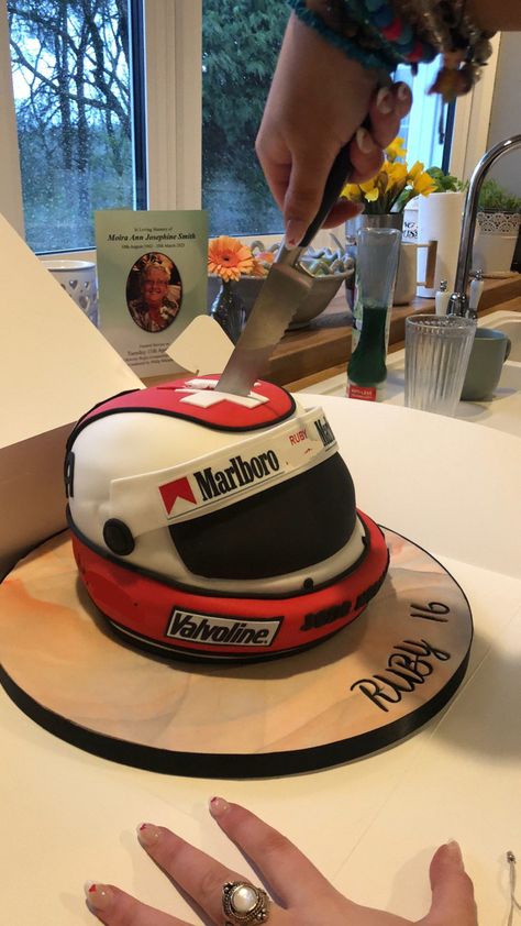 Formula 1 Cake, F1 Cake, Ferrari Cake, Racing Cake, Skincare Accessories, F1 Wag, Aesthetic Lifestyle, Accessories Bag, Pretty Birthday Cakes