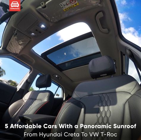 From the Hyundai Creta to the Volkswagen T-Roc. Check out these (Relatively) affordable cars in India which feature a panoramic sunroof. #TheGoMechanicBlog . . . #PanoramicSunroof #Sunroof #Monroof #HyundaiCreta #FordEndeavour #Featured #FunRead Suv With Panoramic Sunroof, Panoramic Sunroof Cars, Affordable Cars, Ford Endeavour, Lexus Rx 350, Hyundai Creta, Morris Garages, Panoramic Sunroof, Sun Roof