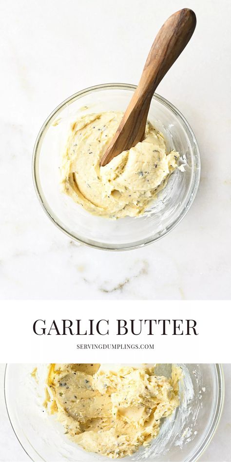 Homemade Garlic Butter Diy Garlic Butter, Recipe Garlic Bread, Amazing Pies, Garlic Bread Spread, Garlic Butter For Bread, Garlic Butter Spread, Garlic Butter Recipe, Pasta Veggies, Butter Recipes Homemade