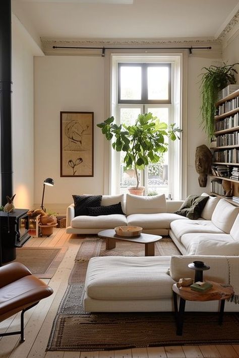 Modern Home Library, Home Libraries, Apartment Inspiration, Living Room Inspo, A Living Room, Apartment Interior, Small Living Room, Living Room Inspiration, Apartment Living